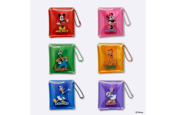 ミッキー＆フレンズ クリアポーチ　各110円（税込）