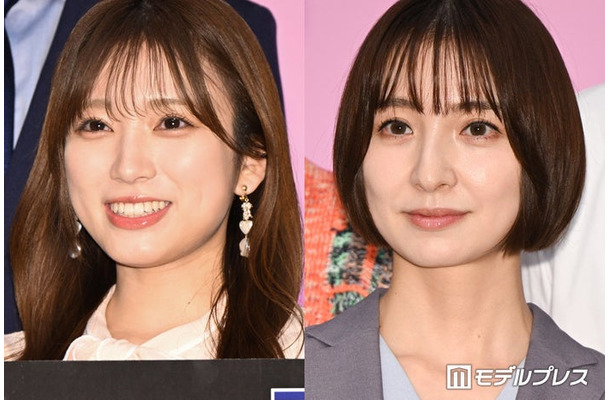 「サレタ側の復讐～同盟を結んだ妻たち～」記者会見に出席した矢吹奈子、篠田麻里子（C）モデルプレス