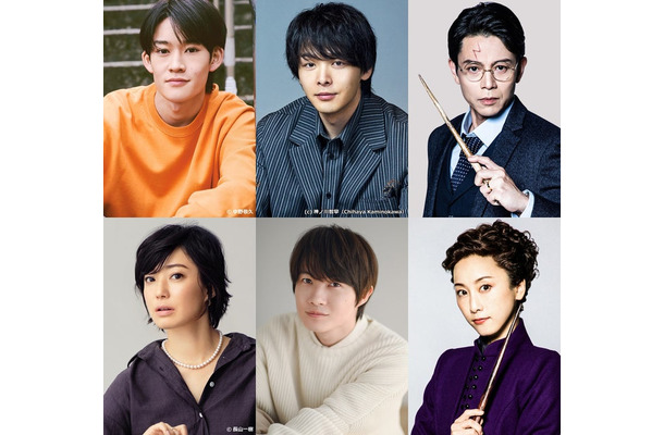 （上段左から）⼭時聡真、中村倫也、吉沢悠（下段左から）菅野美穂、神⽊隆之介、松井玲奈（C）TBS