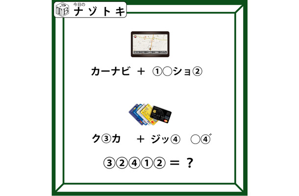 クイズです!「イラストと左の文字から、右の言葉を考えましょう」どんな法則があるでしょうか【難易度LV3.・中辛】