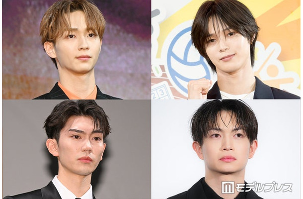 （上段左上より）野村康太、K、綱啓永、樋口幸平（C）モデルプレス
