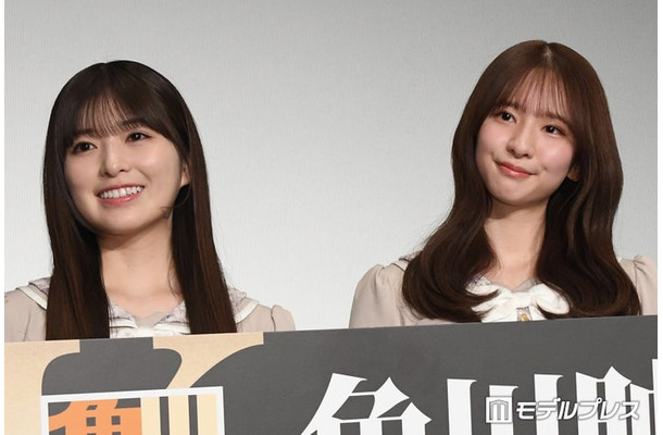映画「時をかける少女 4Kデジタル修復版」の先行上映会&スペシャルイベントに出席した小川彩、菅原咲月(C)モデルプレス