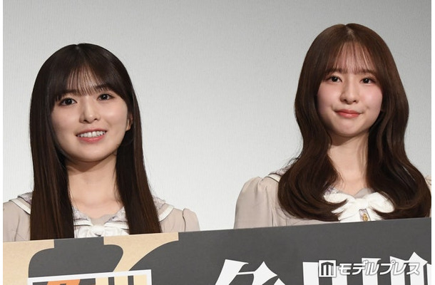 映画「時をかける少女 4Kデジタル修復版」の先行上映会&スペシャルイベントに出席した小川彩、菅原咲月(C)モデルプレス