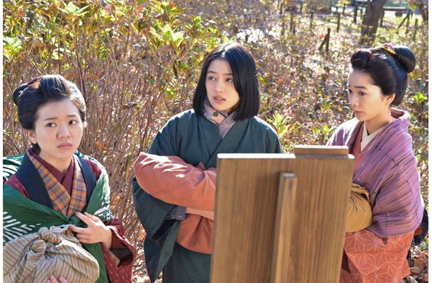 原嶋凛、上坂樹里、見上愛「風、薫る」第21話（C）NHK