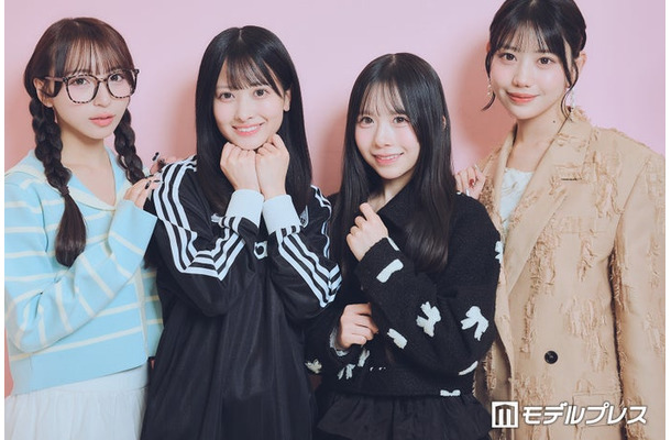 モデルプレスのインタビューに応じた(左から)塩川莉世、庄司なぎさ、栗田なつか、白石まゆみ(C)モデルプレス