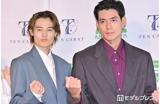 記者会見に出席した窪塚愛流、中島歩(C)モデルプレス