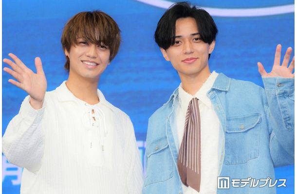 「King & Princeがまちあわせ in LA」 スペシャルローンチイベントに出席した高橋海人、永瀬廉(C)モデルプレス