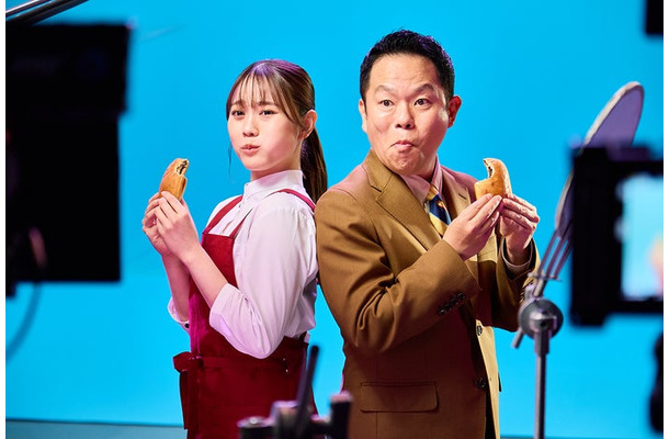 森山未唯、津田篤宏/新TVCM「完全メシパーン 篇」(提供写真)