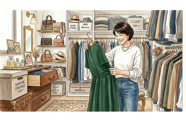 40代50代の服が捨てられない問題。「無理に捨てなくてもいいんじゃない?だって、買うのも歓び。思い出も大切」