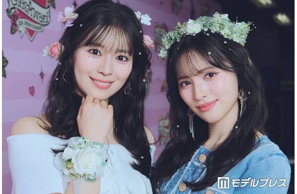 モデルプレスのインタビューに応じた坂井仁香、菅田愛貴(C)モデルプレス