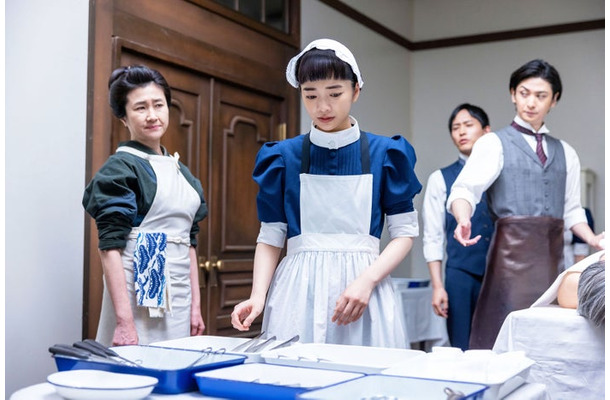 猫背椿、見上愛、平埜生成、古川雄大「風、薫る」第42話(C)NHK