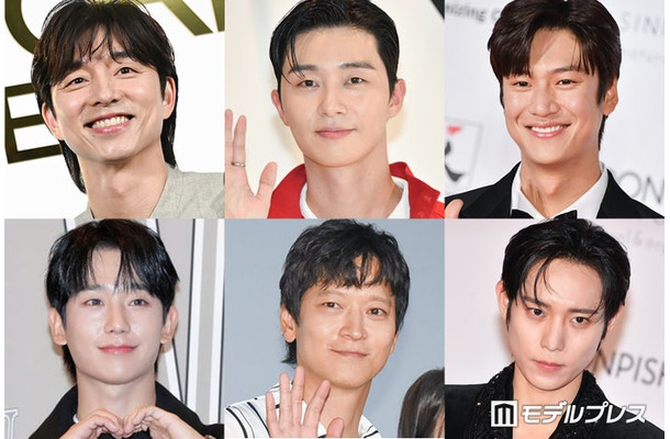 (上段左から)コン・ユ、ナ・イヌ (C)モデルプレス(下段左から)チョン・ヘイン/Photo by Getty Images、カン・ドンウォン、キム・ヨンデ(C)モデルプレス