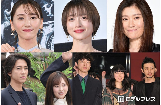 (上段左から)新垣結衣、石原さとみ、篠原涼子(下段左から)山下智久、福原遥、坂口健太郎、黒木華、オダギリジョー(C)モデルプレス
