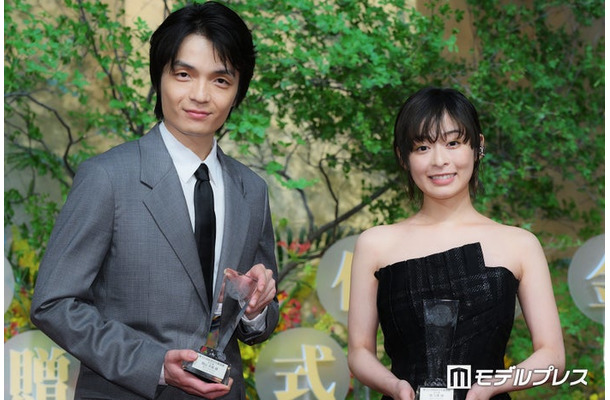 「第52回放送文化基金賞 贈呈式」に出席した岡山天音、森七菜(C)モデルプレス