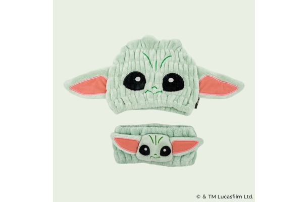 「吸水速乾タオルキャップ グローグー」「ヘアターバン グローグー」(C) & TM Lucasfilm Ltd.