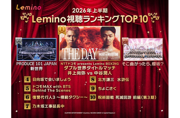 2026年Lemino上半期ランキング(C)Lemino