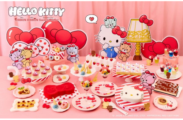 HELLO KITTY RIBBON RIBBON Sweets Buffet/提供画像