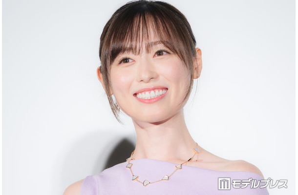 映画『あの星が降る丘で、君とまた出会いたい。』公開記念舞台挨拶に出席した福原遥(C)モデルプレス