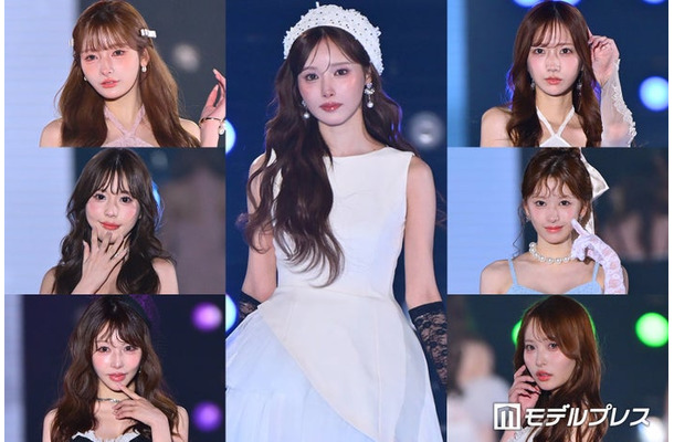 (左上から)まみ、桜咲みお、桜井みづき(中央)きほ(右上から)あすか、りぼん、にいな(C)モデルプレス