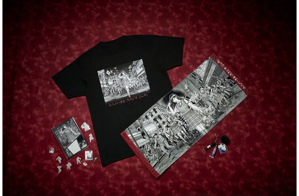 ステッカー付きノート/Tシャツ/フェイスタオル/チャーム付きコスメキーチェーン/画像提供:ユニバーサル・スタジオ・ジャパン