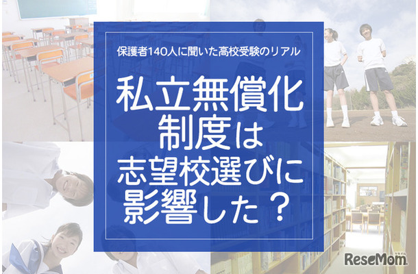 「私学無償化制度は、志望校選びに影響した?」