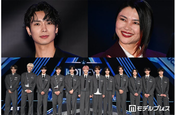 (上段左上から時計回り)安達祐人、仲宗根梨乃、KO1KEYZ(C)モデルプレス