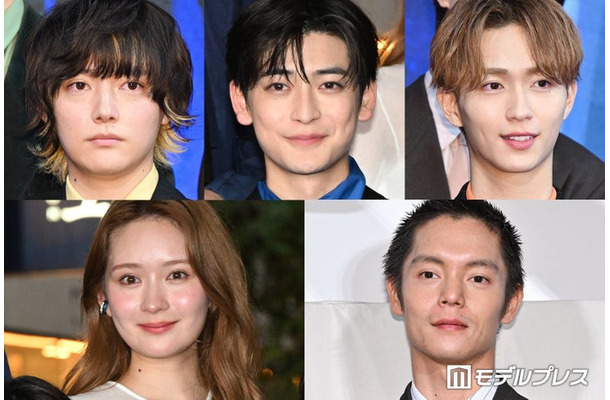 (上段左から)櫻井海音、高橋文哉、野村康太(下段左から)畑芽育、窪田正孝(C)モデルプレス