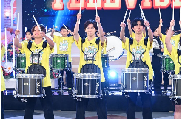 京本大我ら「ドラムライン&アニメソングパフォーマンス」の様子(C)日本テレビ