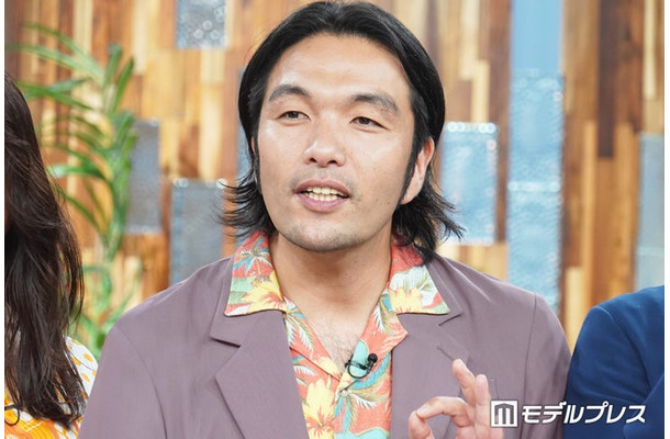 「ラブキャッチャージャパン3」MC囲み取材に登壇した盛山晋太郎(C)モデルプレス