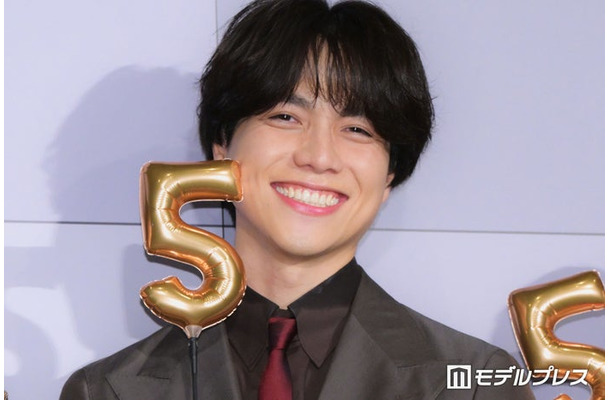 映画「5秒で完全犯罪を生成する方法」公開前夜祭イベントに出席した重岡大毅(C)モデルプレス
