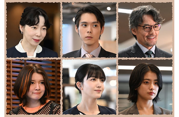 「南田南弁護士は天才肌」新キャスト/(上段左から)平岩紙、細田佳央太、山口馬木也(下段左から)柿原りんか、久保史緒里、竹内櫻(C)カンテレ・フジテレビ