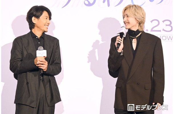 「母になる」以来9年ぶり再共演に笑顔があふれる藤木直人&道枝駿佑(C)モデルプレス