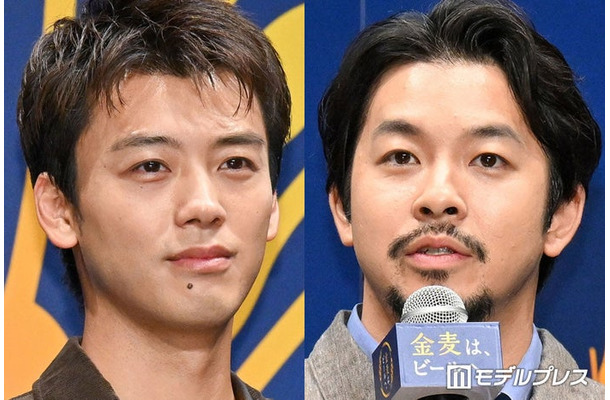 「金麦は、ビールへ。」PR発表会に出席した竹内涼真、仲野太賀(C)モデルプレス