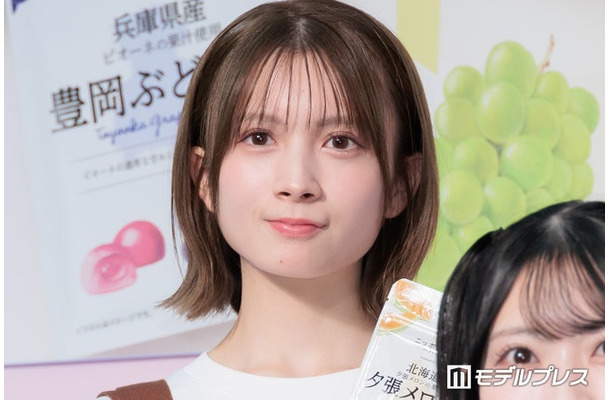 記者会見に出席した水島美結(C)モデルプレス