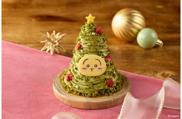 「ちいかわクリスマスマーケット」うさぎのピスタチオモンブラン(提供写真)