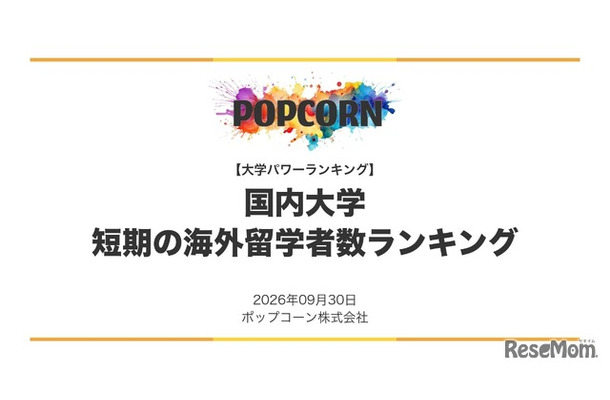 短期の海外留学が多い大学ランキング