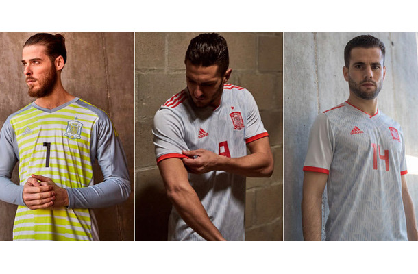 スペイン代表、W杯アウェイユニフォームを発表！デザインは「80年代adidas」