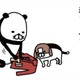 毛取り機でジョリリ～と毛玉除去♪ 愛犬も見守って楽しそう⁉【パンダと犬 ＃25】