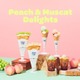 ジェラートピケカフェ“桃＆マスカット”秋限定クレープやジェラート、フロート登場