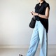 【ユニクロ】バズりデニムコーデ。ゆるシルエットのシンプル大人カジュアル【40代の毎日コーデ】