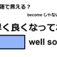 英語で「早く良くなってね」は何て言う?