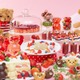 テディベア×いちごのスイーツビュッフェ、ホテル京阪で開催 眠るクマのババロアなど20種