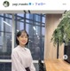 テレ朝八木麻紗子アナ、上品セットアップで美脚のぞく「スラリとしてて美しい」「似合ってて素敵」の声