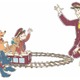 阪急電車「おさるのジョージ」とコラボ ラッピング列車やスタンプラリー企画、限定グッズ全24種も