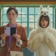 ＝LOVE佐々木舞香、アルパカ役で白戸家のお父さんと初対面 大谷映美里＆野口衣織は「ソフトバンク」CM初出演