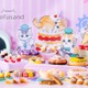 mofusandと初コラボのスイーツビュッフェ、ヒルトン大阪で開催 愛らしいにゃんこ達がケーキに