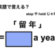 英語で「留年」は何て言う？
