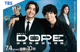 キンプリ高橋海人＆中村倫也W主演「DOPE」2人の“関係性の変化”予感させるビジュアル初解禁 初回放送日も決定