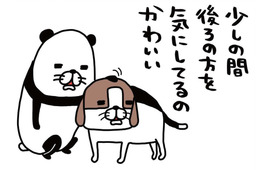 自分がした「おなら」の音にびっくり！愛犬・梅吉が少し後ろを確認してるのは、なぜ？【パンダと犬 ＃７】