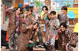 timelesz、冠特番で全身ヒョウ柄コーデ披露 命がけ・泥まみれ…全国各地ロケで体張る